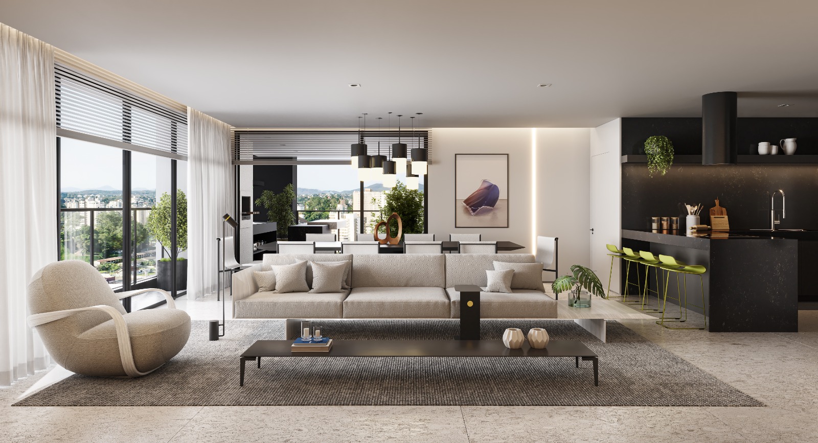 Apartamento 2 Suítes + 2 Demi - 175,99m² Privativos - Andar Alto - 2 Vagas