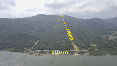 Sítio com 32 hectares Frente mar - Vila da Glória / São Francisco 