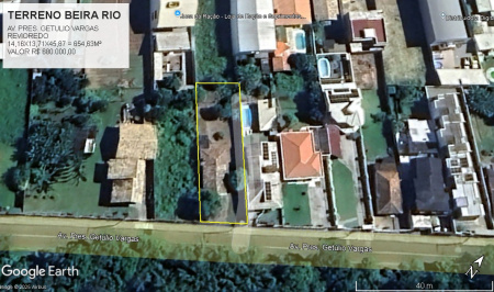 Terreno frente Rio Tubarao