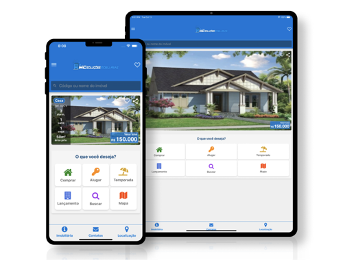 Aplicativo imobiliário mobile MCSI